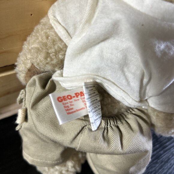 GEO PALS 'Cotton Corps' Plush Jointed Teddy Bear Beanbag Stuffed Animal 9" Tall - Picture 2 of 5